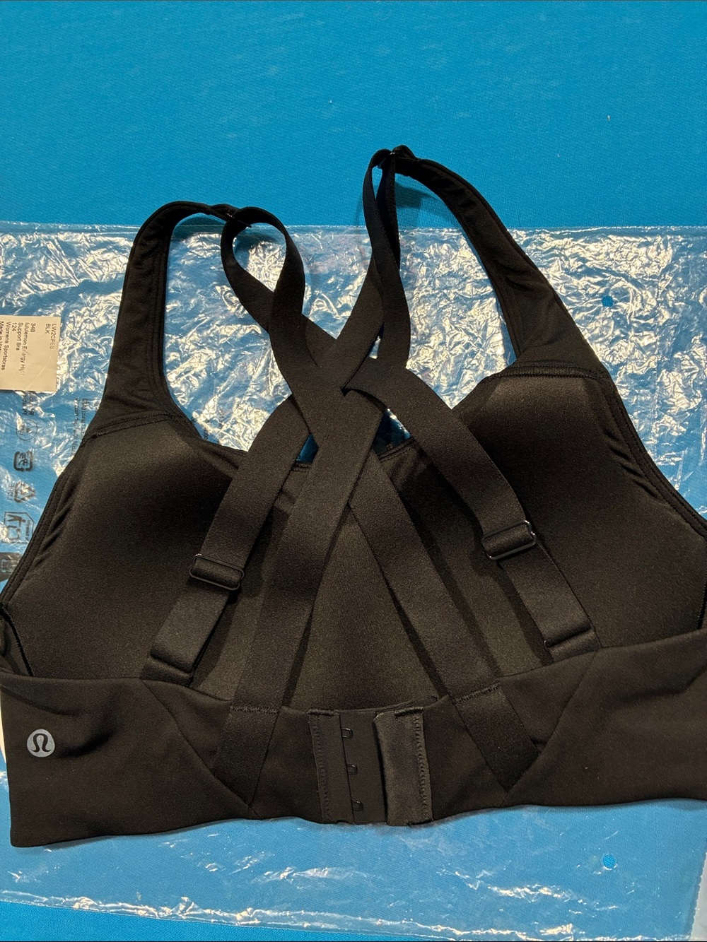 *Brand New* lululemon-  Black Energy High Support Sports Bra - Size 34B- NWT - Picture 8 of 14